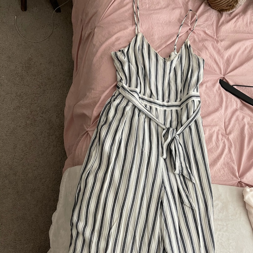 American eagle stripped romper
